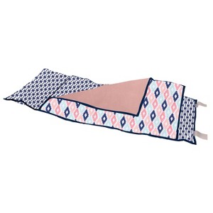 Bacati - Emma Coral Mint Navy Toddler Nap Mat - 1 of 4