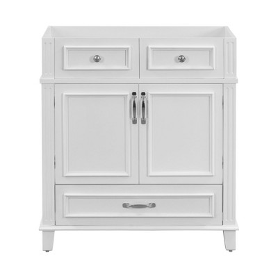 NicBex 29.37" Bathroom Storage Cabinet without Sink, Bathroom Vanity, 2 Drawers, 1 Cabinet and 1 Spacious Cabinet for Bathroom