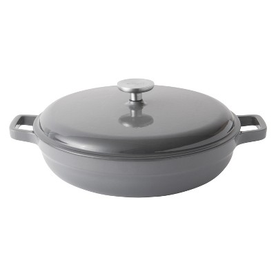 cast iron saute pan with lid