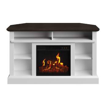 Northwest Freestanding Electric Fireplace with Mantel and Remote