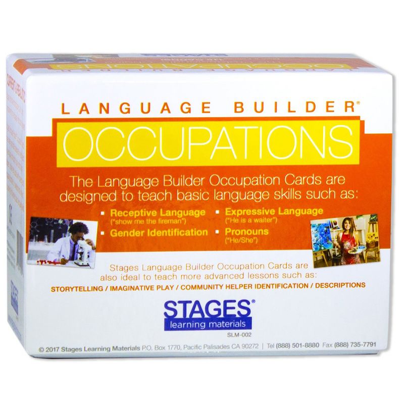 Stages Learning Materials Language Builder Occupation Card Set, Pack of 115, 3 of 4