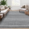 Rug Machine Washable,  Rug Non Slip Small Bedroom, Rug Low Pile Throw Rug, for Dining Room Living Room, Geometric Area Rug Entryway Rug - 2 of 4