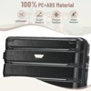 Sapphtopaz 3pcs Hardshell Luggage Sets ABS+PC Suitcase Durable Luggage Carry On Suitcase Suitcases with Wheels, Spinner Wheels (20" 24" 28") - 4 of 4