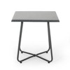 XIYUYEU Morden Outdoor Side Table, Patio Metal End Table with X-shape Crossing Legs - 3 of 4