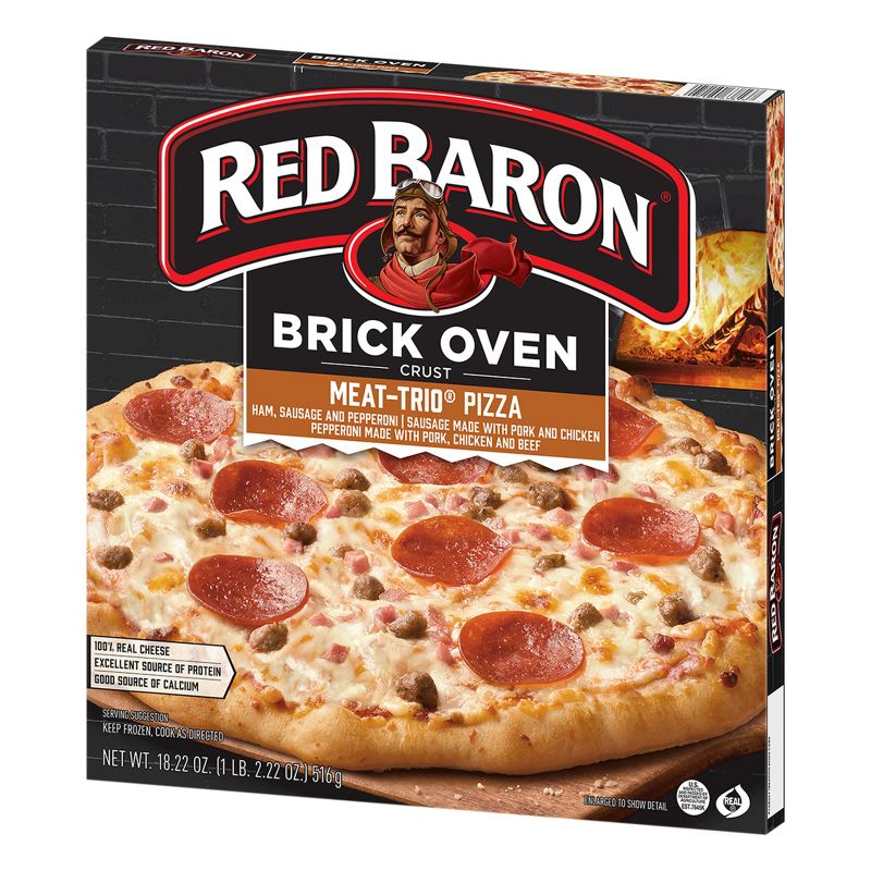 Red Baron Brick Oven Meat Trio Frozen Pizza - 18.22oz, 3 of 12