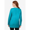 Woman Within Plus Size Perfect Long-Sleeve Crewneck Tunic - 3 of 4