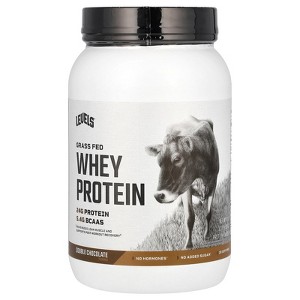 Levels Grass Fed Whey Protein Powder, Double Chocolate, 2 lb (907 g) - 1 of 2