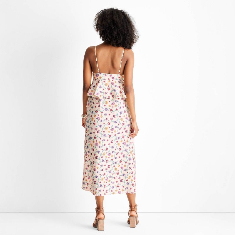 Women's Floral Print Sleeveless Empire Ruffle Midi Dress - Future Collective™ with Jenny K. Lopez, 2 of 11