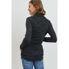 Hello Miz Women's V Neck Wrap Maternity Nursing Sweater Top - 3 of 4