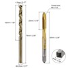 Unique Bargains 6542 High Speed Steel Metric Spiral Point Thread Tap and Twist Drill Bit Sets 4 Pcs - 2 of 4