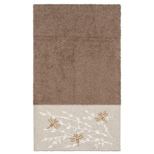 Linum Home Textiles 100% Turkish Cotton BRAELYN Embellished Towel Set - 1 of 2