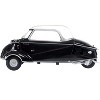 Messerschmitt KR200 Bubble Top Black with Red Interior 1/18 Diecast Model Car by Oxford Diecast - 3 of 4
