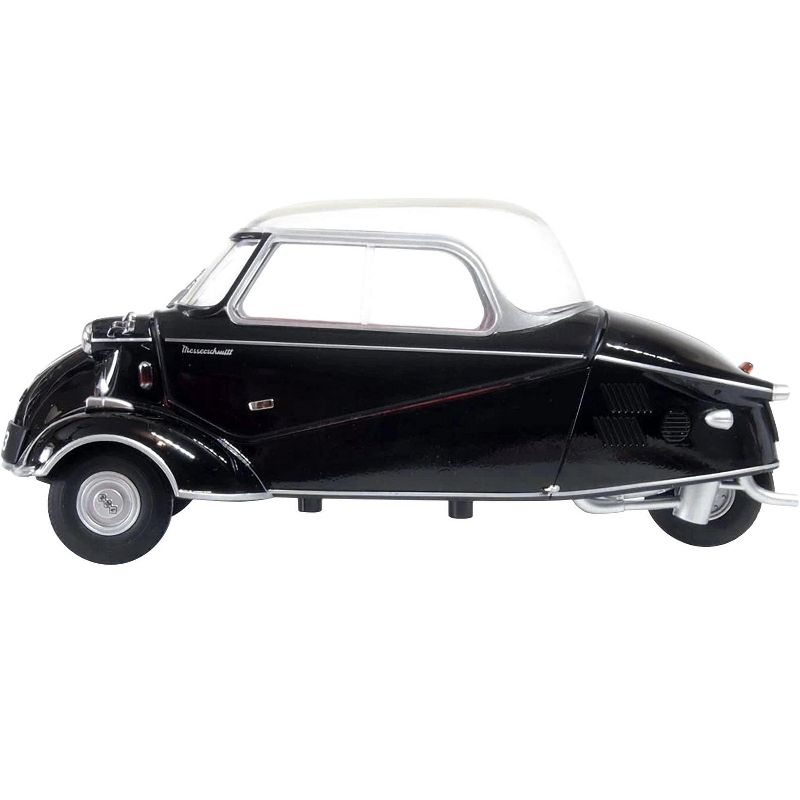 Messerschmitt KR200 Bubble Top Black with Red Interior 1/18 Diecast Model Car by Oxford Diecast, 3 of 6