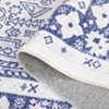 8x10 ft Vintage Boho Printed Area Rugs, Stain Resistant Washable Rug, Large Soft Low Pile Carpet, Non-Slip Backing for Bedroom Kitchen Nursery - 2 of 4