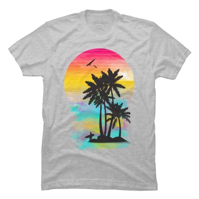 Men's Design By Humans Color of Summer By clingcling T-Shirt