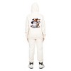 Everyday Kids Halloween Zip Up Hoodie – Cute Ghost with Witch Hat and Pumpkin Drink – Cozy Fall Sweatshirt for Girls, Off-White - 2 of 3