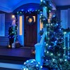 Dazzle Bright C9 Christmas String Lights, 100 LED 66 FT Waterproof Connectable Green Wire Fairy Lights, Blue - 4 of 4