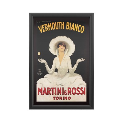 Trademark Fine Art-Marcello Dudovich 'Vermouth Bianco Martini Rossi' Floating Brushed Aluminum Art