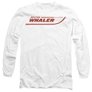 Men’s Boston Whaler Red Logo Taken From Mba Long Sleeve T-Shirt - 1 of 4