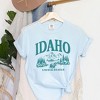 Simply Sage Market Women's Idaho Forest Scene Short Sleeve Garment Dyed Tee - 3 of 4