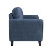 Lifestyle Solutions Willow Loveseat Woven Blue - 4 of 4