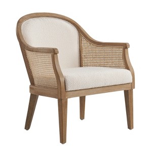 Gordon  Farmhouse Rattan Solid Wood Armchair| HULALA HOME - 1 of 4