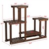 Yaheetech 4 Tier Wood Plant Stand Flower Display Stand for Indoor/Outdoor - 4 of 4