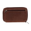 CTM Women's Embossed Floral Tooled Leather Wristlet - 3 of 4