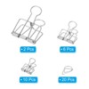 Unique Bargains Wire Hollow Out Clips Metal Prevent Tearing Pages Home Office Paper Clip 38 Pcs - 3 of 4