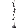 Kings Brand Furniture - Black Metal & Walnut Wood Hall Tree Coat & Hat Rack Stand - 3 of 4