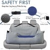 Hachikiko Elevated Dog Car Seat for Large Dogs – Booster with Safety Belt, Non-Slip Base & Storage Pockets, Includes Waterproof Mat (43.3x21.7x17.7in) - 3 of 4