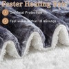 Heated Electric Throw Blanket, Fast Heating Electric Blankets with 5 Heating Levels,4 Hours Auto Off, ETL Certified Soft Thicken Faux Fur Heat Throws - 4 of 4