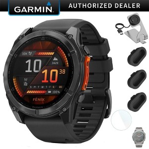 Garmin Fenix 8 51 mm, AMOLED Slate Gray with Black Silicone + Charging Doc + Dust Cover - 1 of 4