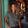 Dalix Salty Embroidery Cotton Tee Short Sleeve Casual Shirt Spring Summer Everyday Womens - 3 of 4