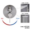 PAGED Shower Head with Handheld Wall Mounted Round Shower Heads with Pressure Balancing Valve for Bathroom - 4 of 4