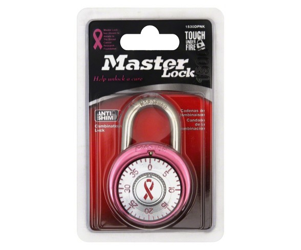Master Lock Dial Combination Padlock - Pink