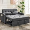 3-in-1 Sleeper Loveseat with Pull Out Bed & USB Ports | Convertible Sofa Bed for Small Spaces, Living Room or RV - 2 of 4