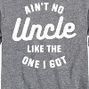 Boys' - Instant Message - Ain't No Uncle Like The One I Got Long Sleeve Graphic T-Shirt - 2 of 4
