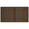 vidaXL Patio Table Brown 55.1 in.x31.5 in.x28.3 in. Steel - 4 of 4