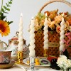 FAAYFIAN 4 Pcs Spiral Taper Candle 7 Inch Twisted Long Wax Dinner Candlestick for Fall Halloween Christmas Holiday Valentines Wedding Birthday - 4 of 4