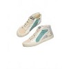 Women's Wo's Kyle Rubber Lace-up Glitter Leather Sneakers - MiiM - 3 of 4