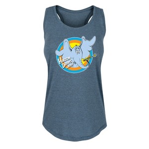 Women's - Dr. Seuss - Horton Draws A Who Graphic Racerback Tank - 1 of 4