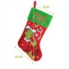 WondaPop How the Grinch Stole Christmas Grinch and Max 20" Applique Christmas Stocking - image 3 of 4