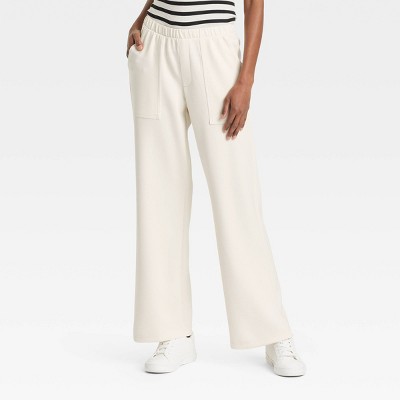 Women's Mid-Rise Sandwash Pull-On Knit Leisure Utility Pants - A New Day™