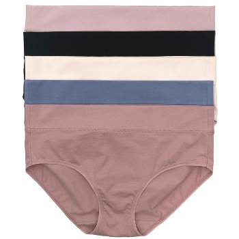 Felina Organic Cotton Bikini Underwear For Women - Bikini Panties For  Women, Seamless Panties For Women (6-pack) (sandalwood, Medium) : Target