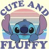 Men's Lilo & Stitch Cute and Fluffy T-Shirt - 2 of 4