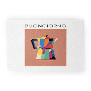 Mambo Art Studio Espresso Coffee Buongiorno 30" x 20" Welcome Mat - Society6 - 1 of 3