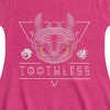 Girls' - How to Train Your Dragon - Toothless Line Art Fit & Flair Cap Sleeve Graphic Dress - 2 of 3