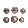 Kurt Adler 60-80MM Shiny and Matte Pewter Glass Ball Ornaments, 20-Piece Set - 3 of 3