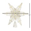 Kurt Adler 6-Point Capiz Star Tree Topper, Gold, 9" - 4 of 4
